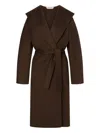 Alberta Ferretti Wool-cashmere Coat In Brown