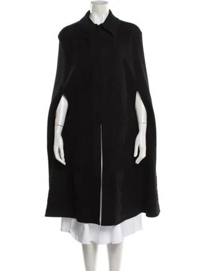 Pre-owned Alberta Ferretti Wool Coat In Black