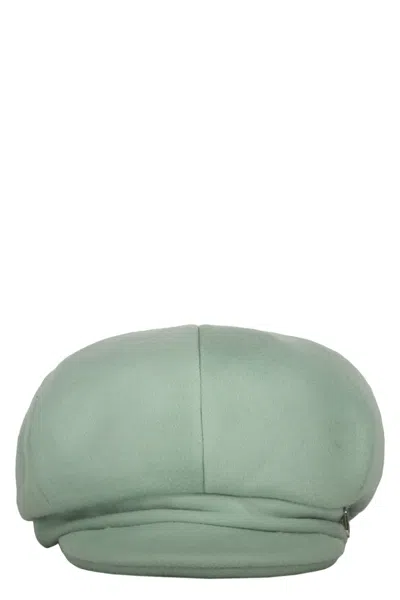 Alberta Ferretti Wool Hat In Green