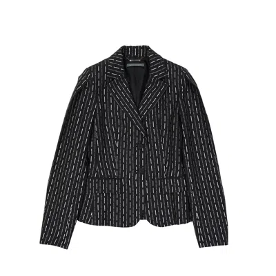ALBERTA FERRETTI WOOL LOGO JACKET