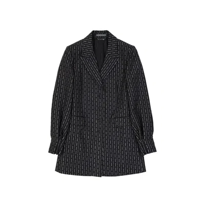ALBERTA FERRETTI WOOL LONG JACKET