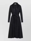 Alberta Ferretti Alberta Ferreti Virgin Wool Midi Dress In Black