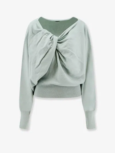 Alberta Ferretti Wool, Silk And Cashmere Sweater In Green