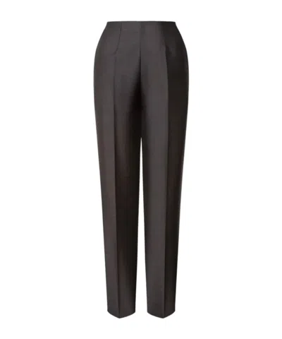 ALBERTA FERRETTI WOOL SILK SUIT TROUSERS