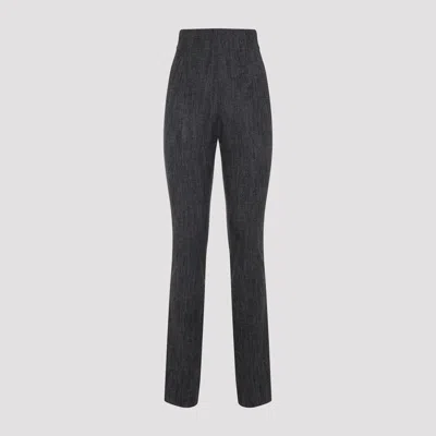 ALBERTA FERRETTI WOOL SKINNY PANTS