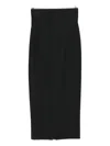 Alberta Ferretti High-waisted Skirt In Black