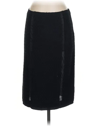 Pre-owned Alberta Ferretti Wool Skirt In Black