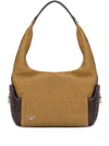 Alberta Ferretti Gewebte Schultertasche In Braun