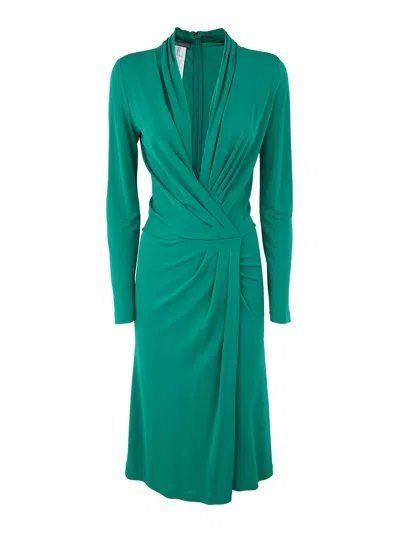 ALBERTA FERRETTI VESTIDO LARGO - VERDE