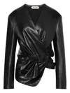 Alberta Ferretti Wrap-style Leather Jacket