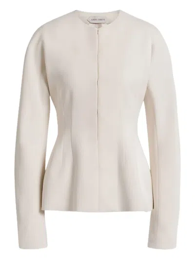 Alberta Ferretti Zip-fastening Caddy Jacket In White