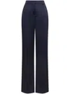 Alberta Ferretti Satin Finish Silk-blend Trousers