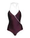 Albertine Woman One-piece Swimsuit Plum Size 2 Polyamide, Elastane In Purple