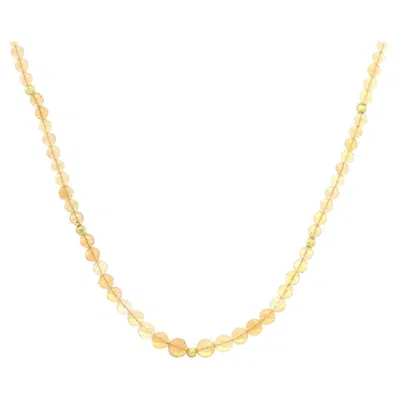 Pre-owned Alberto 17-inch Faceted Ethiopian Opal Beaded Necklace 14k Gold Accents In Multi
