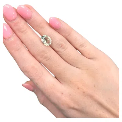 Pre-owned Alberto 2.35 Carat Oval-cut Natural Soft Green Amethyst Loose Gemstone In Purple