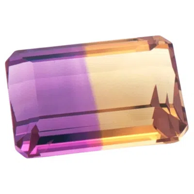 Pre-owned Alberto 28.05 Carat Emerald-cut Natural Ametrine Loose Gemstone In Multi