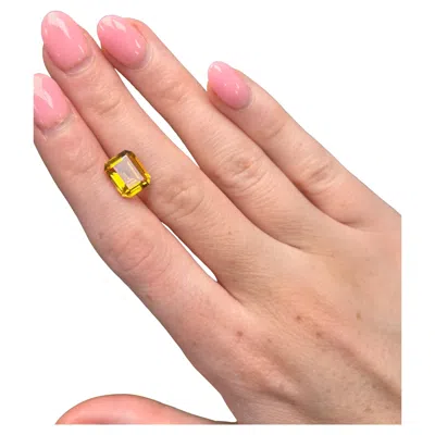 Pre-owned Alberto 2.84 Carat Emerald-cut Natural Warm Golden Citrine Loose Gemstone In Multi