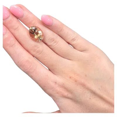 Pre-owned Alberto 8.79 Carat Cushion-cut Natural Rich Brown Tourmaline Loose Gemstone