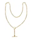 Alberto Amati 14k Yellow Gold Alternate Paperclip Link Toggle Necklace, 20 In Gold