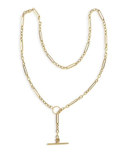 Alberto Amati 14k Yellow Gold Alternate Paperclip Link Toggle Necklace, 20