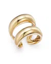Alberto Amati 14k Yellow Gold Bypass Double Row Statement Ring In Gold