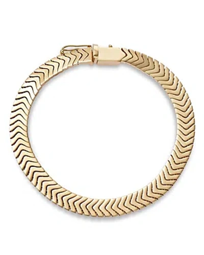 Alberto Amati 14k Yellow Gold Chevron Link Bracelet