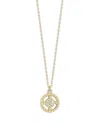 Alberto Amati 14k Yellow Gold Diamond Circle Necklace, 16-17 In Gold