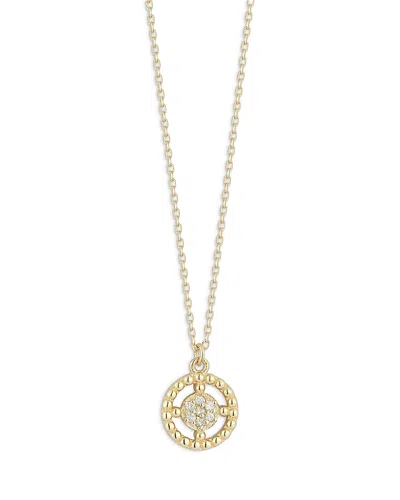 Alberto Amati 14k Yellow Gold Diamond Circle Necklace, 16-17