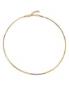 Alberto Amati 14k Yellow Gold Diamond Omega Link Collar Necklace, 16-18 In Gold