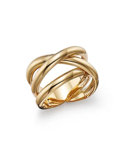 Alberto Amati 14k Yellow Gold Double Crossover Ring - Exclusive