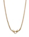 Alberto Amati 14k Yellow Gold Emerald Eye Panther Collar Necklace, 17 In Gold
