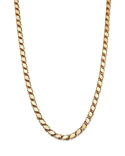 Alberto Amati 14k Yellow Gold High-polished Wide Link Collar Necklace, 18