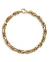 Alberto Amati 14k Yellow Gold Intertwined Link Chain Bracelet In Gold