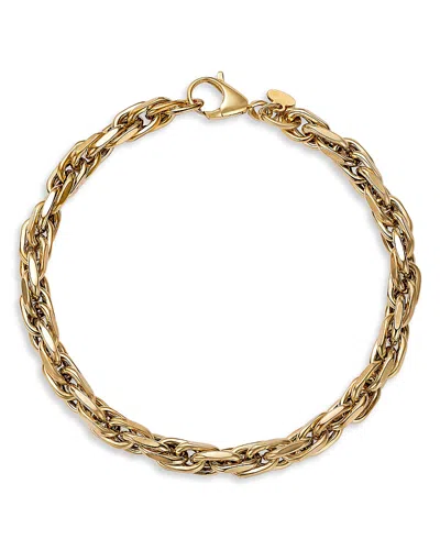 Alberto Amati 14k Yellow Gold Intertwined Link Chain Bracelet