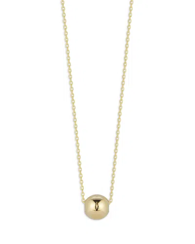 Alberto Amati 14k Yellow Gold Medium Polished Ball Pendant Necklace, 16
