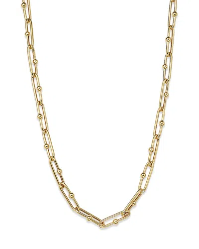 Alberto Amati 14k Yellow Gold Paperclip Link Chain Necklace, 18