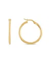 Alberto Amati 14k Yellow Gold Polished Hoop Earrings In Gold