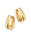 Alberto Amati 14k Yellow Gold Rectangle Puff Hoop Earrings - Exclusive In Gold