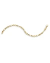 ALBERTO AMATI 14K YELLOW GOLD ROLLING ROLO LINK CHAIN BRACELET