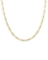 ALBERTO AMATI 14K YELLOW GOLD ROLLING ROLO LINK CHAIN NECKLACE, 18