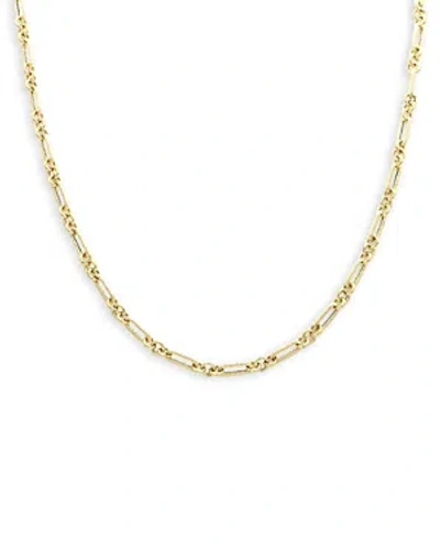 Alberto Amati 14k Yellow Gold Rolling Rolo Link Chain Necklace, 18
