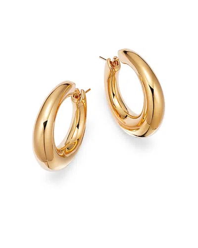 Alberto Amati 14k Yellow Gold Tapered Tubular Hoop Earrings - Exclusive