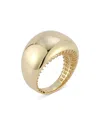Alberto Amati 14k Yellow Gold Wide Polished Dome Ring In Gold