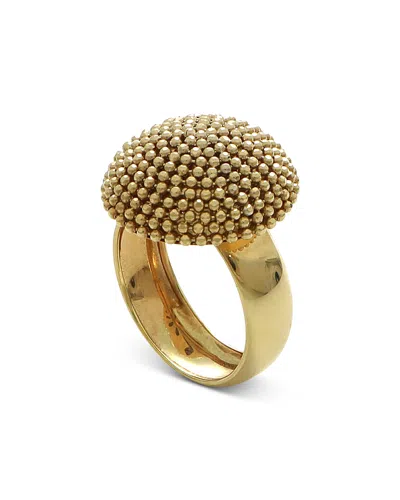 Alberto Amati C 14k Yellow Gold Puntinato Sphere Statement Ring