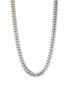 Alberto Amati Sterling Silver Cuban Chain Necklace, 20 In Silver