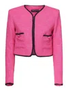 Alberto Audenino Tailleur Short Jacket In Nude & Neutrals