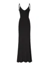 Alberto Audenino Long Dress With Open Back In Black