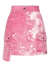Alberto Audenino Batik Miniskirt In Nude & Neutrals
