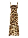 Alberto Audenino Musa Midi Dress In Brown