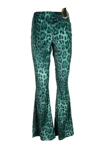 Alberto Audenino Polyester Stretch Trousers - Green